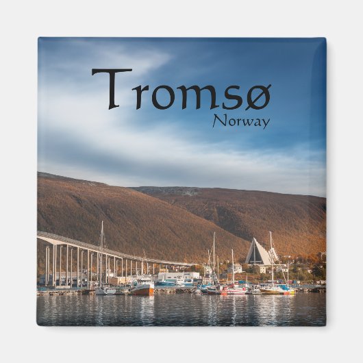 Tromso Norwegen Souvenir Magnet (Vorne)