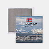 Tromso Norwegen Souvenir Magnet (Vorderseite/Rückseite)