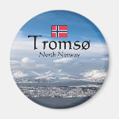 Tromso Norwegen Souvenir Magnet (Vorne)