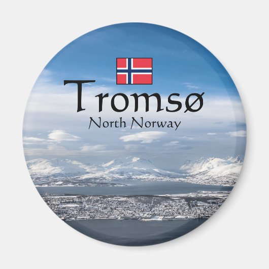 Tromso Norwegen Souvenir Magnet (Vorne)