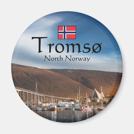 Tromso Norwegen Souvenir Magnet (Vorne)