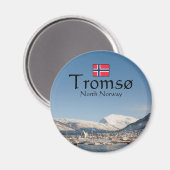 Tromso Norwegen Souvenir Magnet (Vorderseite/Rückseite)