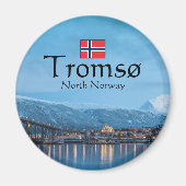 Tromso Norwegen Souvenir Magnet (Vorne)