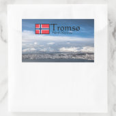 Tromso Norwegen Souvenir Rechteckiger Aufkleber (Tasche)