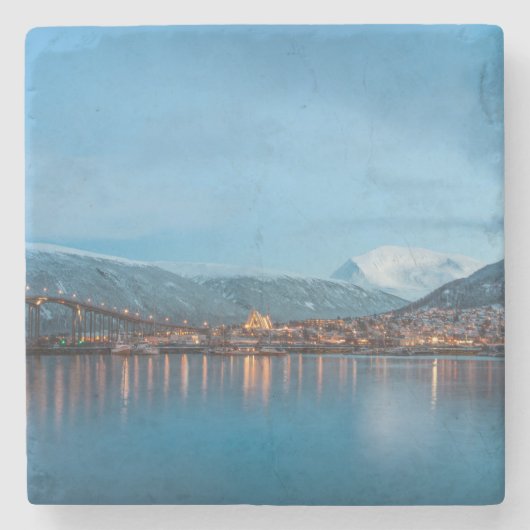 Tromso Norwegen Steinuntersetzer (Vorderseite)