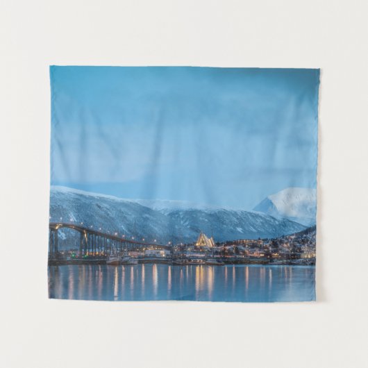 Tromso Norwegen Tapestry Wandteppich (Vorderseite (Horizontal))