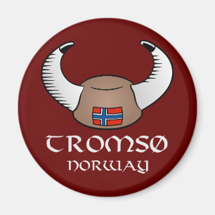 Tromso Norwegen Viking Hut Magnet