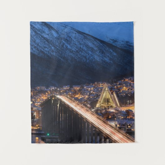 Tromso Norwegen Wandteppich (Vorderseite)