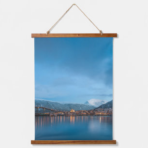 Tromso Norwegen Wandteppich Mit Holzrahmen