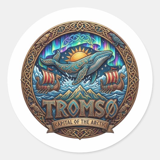 TROMSO RUNDER AUFKLEBER (Vorderseite)