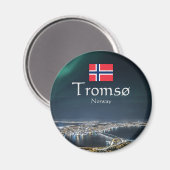 Tromso Souvenir Magnet (Vorderseite/Rückseite)