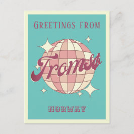 Tromsø Tromso Norwegen Retro Vintage Postkarte