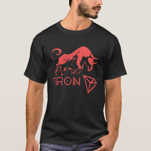 TRON Krypto-Millionär BULLRUN HODL TRX Token auf T-Shirt