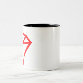 tron-trx-Logo Zweifarbige Tasse (Mittel)