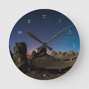 Trona und die Milchstraße Runde Wanduhr