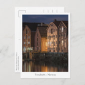 Trondheim Houses Norwegen Postkarte (Vorne/Hinten)