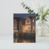 Trondheim Houses Postkarte (Stehend Vorderseite)
