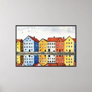 Trondheim Leinwanddruck