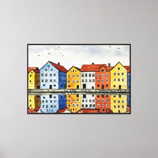 Trondheim Leinwanddruck (Vorderseite)