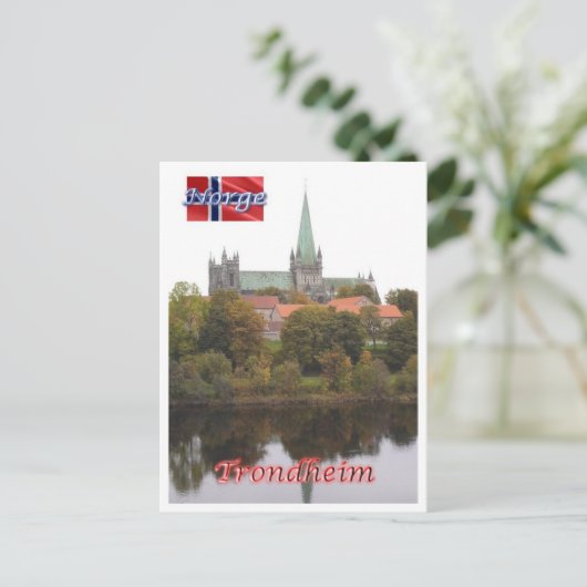 Trondheim - Nidarosdome - Norwegen - Postkarte (Stehend Vorderseite)