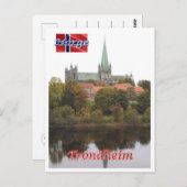 Trondheim - Nidarosdome - Norwegen - Postkarte (Vorne/Hinten)
