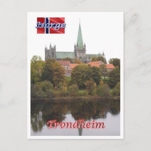 Trondheim - Nidarosdome - Norwegen - Postkarte (Vorderseite)