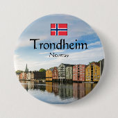 Trondheim Norwegen Button (Vorderseite)