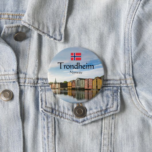 Trondheim Norwegen Button (Beispiel)