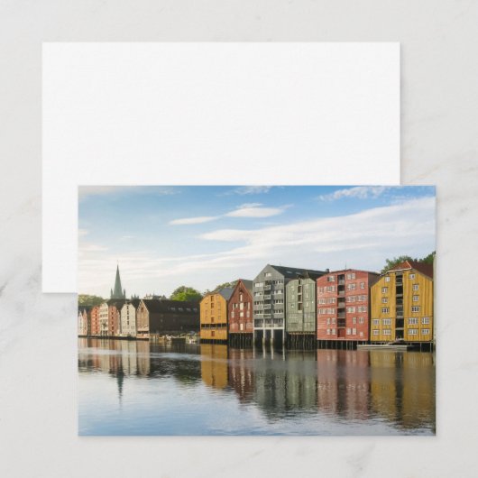 Trondheim Norwegen Card (Vorne/Hinten)