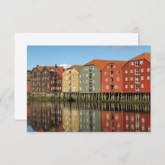 Trondheim Norwegen Card (Vorne/Hinten)