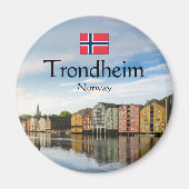 Trondheim Norwegen Magnet (Vorne)