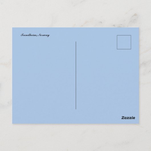 Trondheim Norwegen Postcard Postkarte (Rückseite)