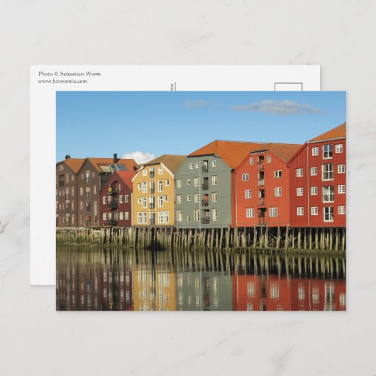 Trondheim Norwegen Postkarte (Vorne/Hinten)