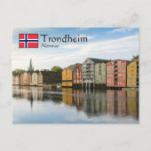 Trondheim Norwegen Postkarte (Vorderseite)