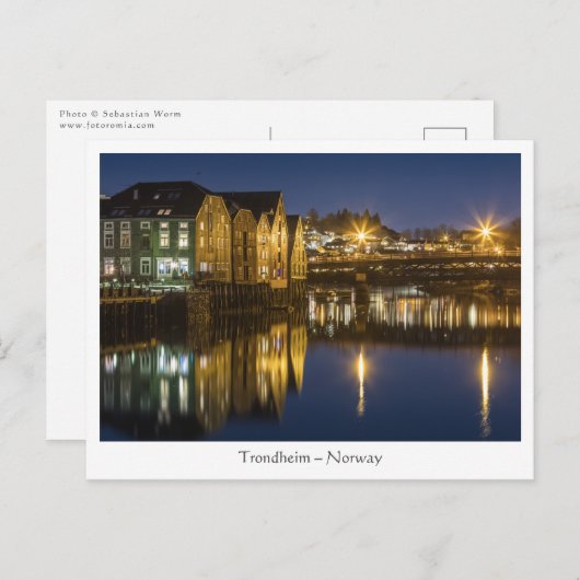 Trondheim Norwegen Postkarte (Vorne/Hinten)