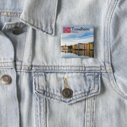 Trondheim Norwegen Souvenir Button (Beispiel)