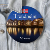 Trondheim Norwegen Souvenir Button (Beispiel)