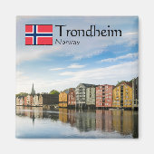 Trondheim Norwegen Souvenir Magnet (Vorne)