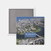 Trondheim Norwegen Travel Souvenir Foto Magnet (Vorderseite/Rückseite)