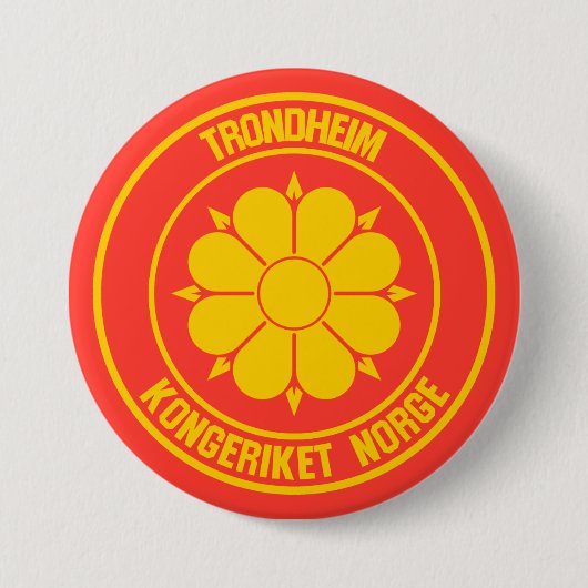 Trondheim-RundEmblem Button (Vorderseite)