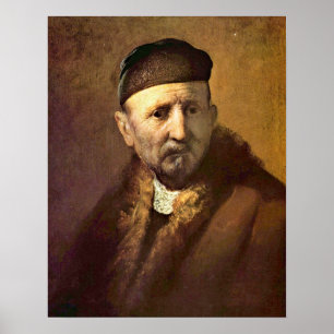 �Tronie� eines alten Mannes durch Rembrandt Poster