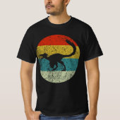 Troodon Retro Vintage Silhouette 70er T-Shirt (Vorderseite)