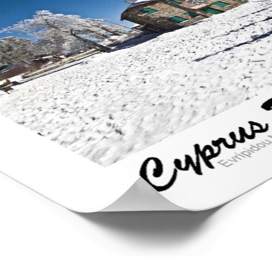 Troodos-Landschaften Poster (Ecke)