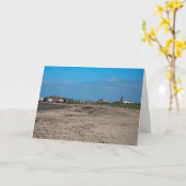 Troon Beach Scotland Postcard Karte (Gelbe Blume)