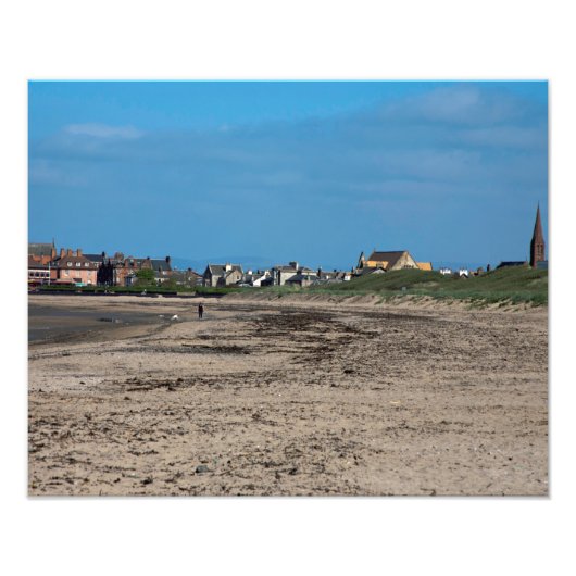 Troon Beach Scotland Postcard Poster Foto Block C (Vorne)