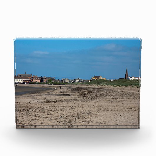Troon Beach Scotland Postcard Poster Fotoblock (Vorderseite)