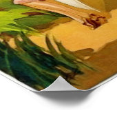 Troon Golf Watercolor Print Poster (Ecke)