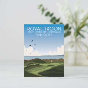 Troon South Ayrshire Scotland Golf Postkarte