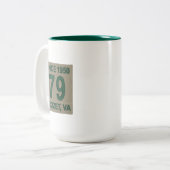 Troop 79 Patch Zweifarbige Tasse (Vorderseite Links)