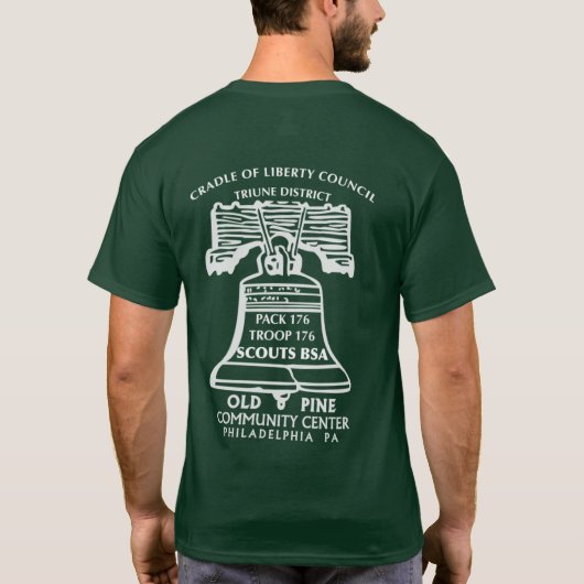 Troop Class B - Forest Green (Front and Back Logo) T-Shirt (Rückseite)